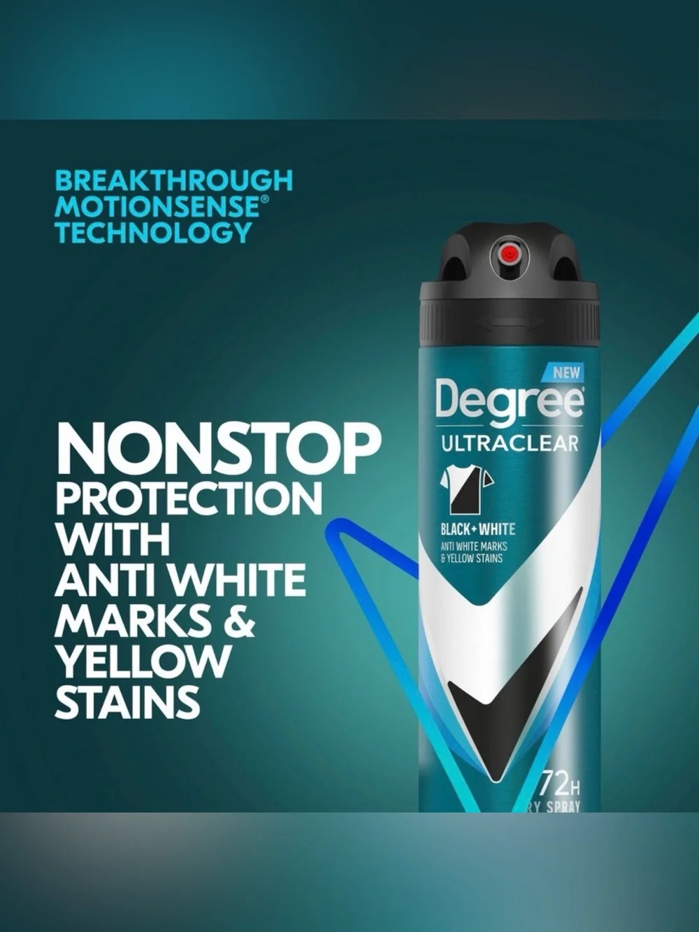 2 Pack Degree Ultraclear Black & White 72 Hour Antiperspirant Deodorant in Fresh